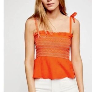 Free People Smock It To Me Tube Tank Top Large